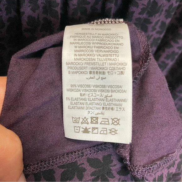 Boden Abigail Jersey Knit Leaf Print Midi Dress - Picture 7 of 8